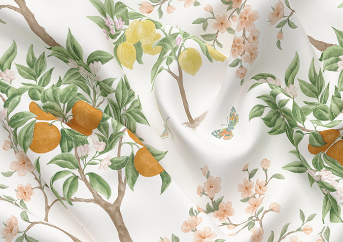 Lemon Grove, Mandarin - Roman Blind - Image 4
